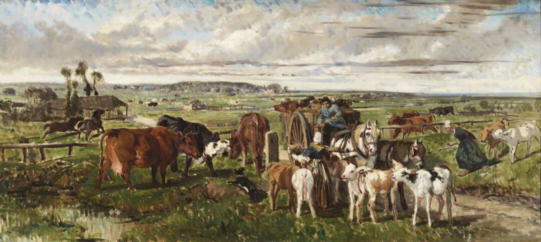 La Traite des Veaux dans la Vallée de la Tocque, Normandie (bozzetto)
